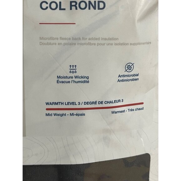 Pajar Canada Military Fleece Baselayer Black Crew Neck Top Mens Size Large - Picture 4 of 8